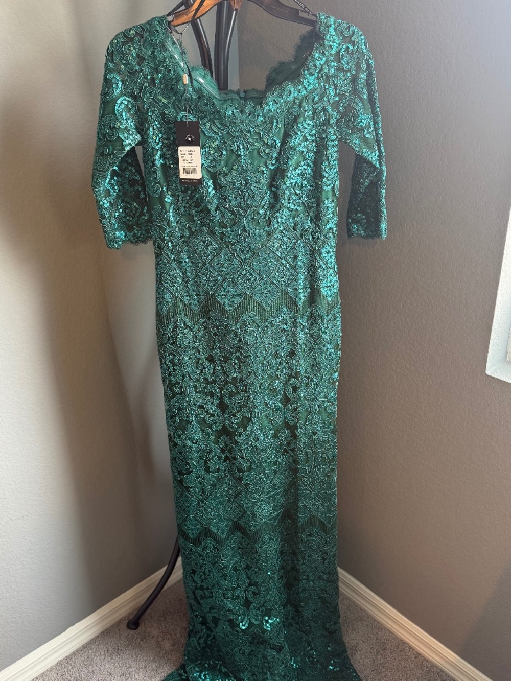 Liem Off-The-Shoulder Sequin Gown